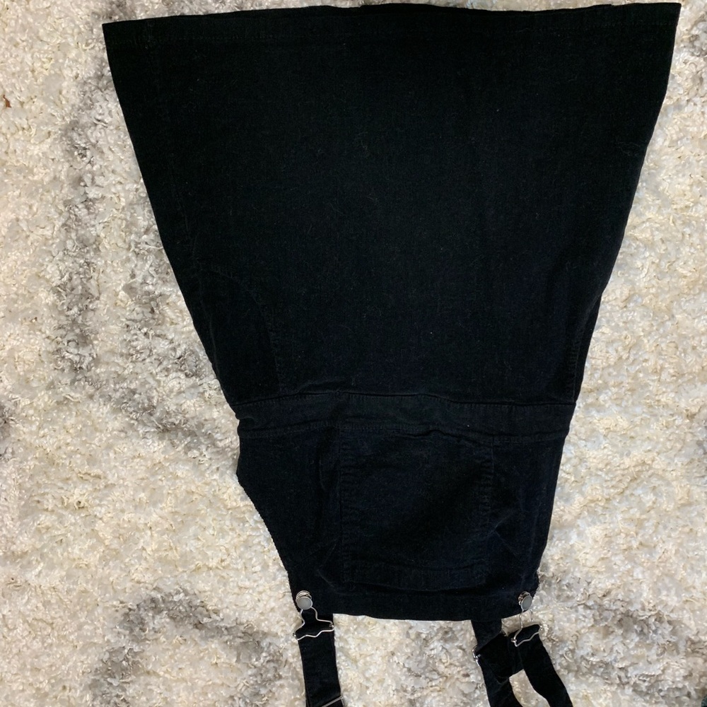 Black overall dress